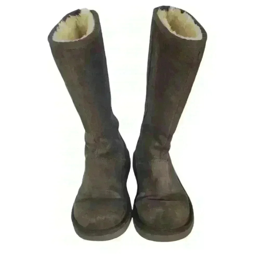 Ugg Knightsbridge Tall Chocolate suede boots Sz 6